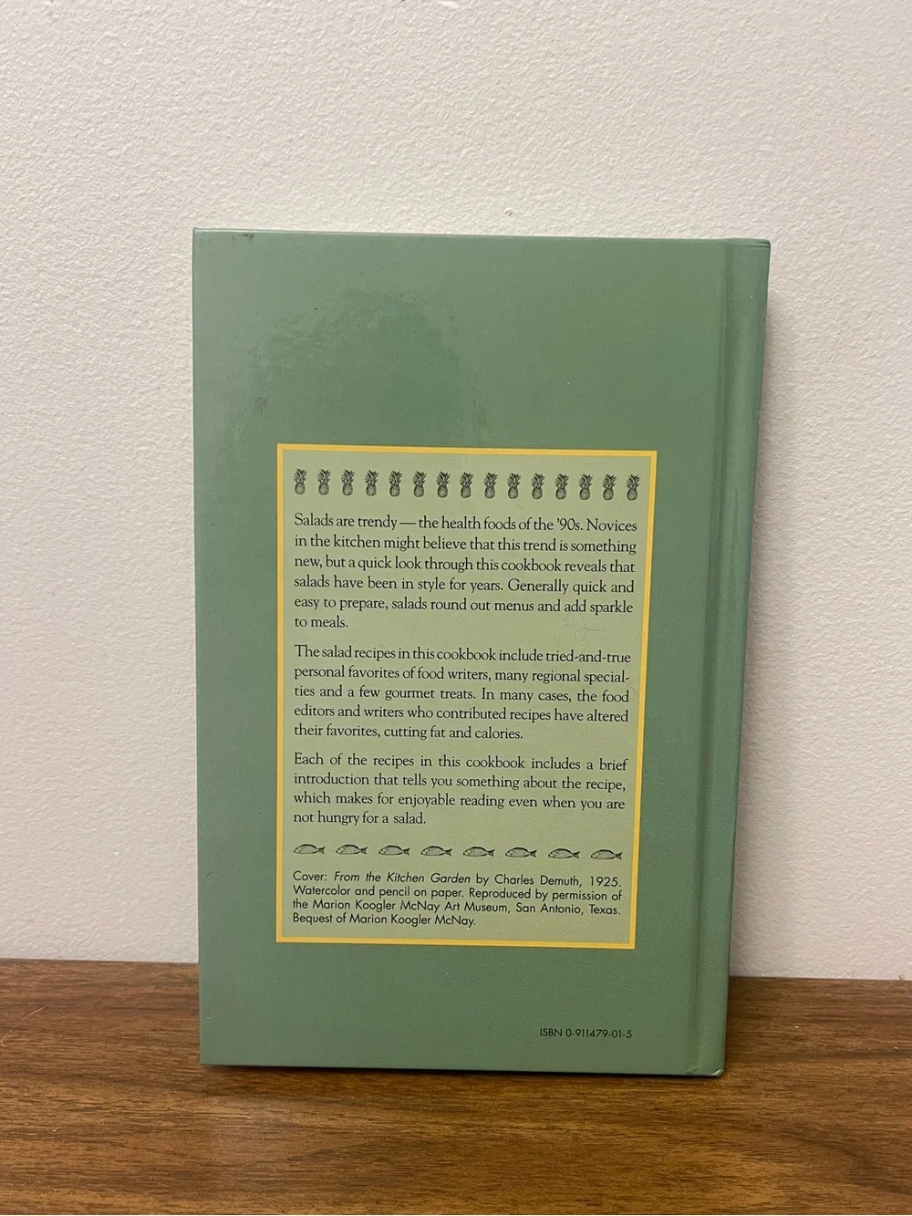 Vintage Hardcover 1991 Salads Food Writers' Favorites Cook Book